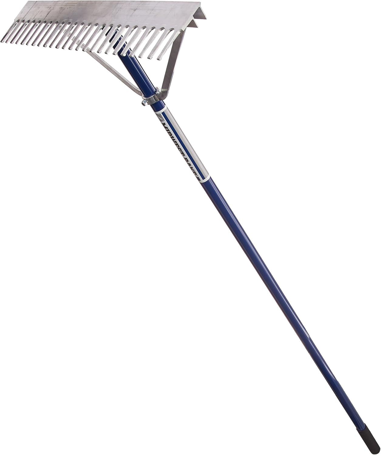 Seymour Midwest Aluminum Handle Landscape Rake 24" - Blue by Seymour Midwest - Image 2