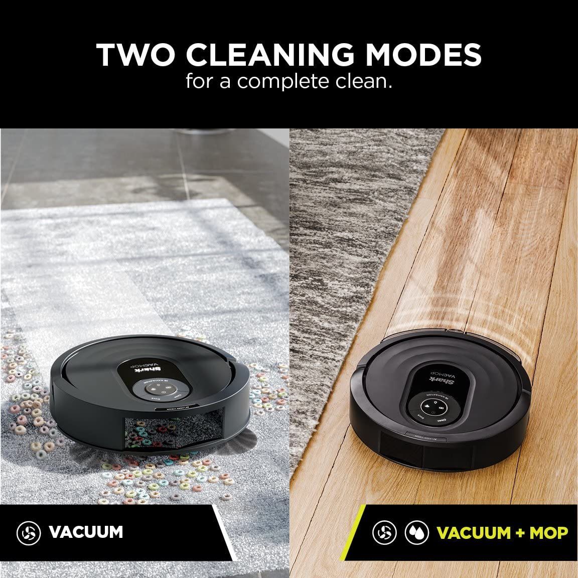 Shark RV2001WD AI Robot VACMOP Pro Wi-Fi Vacuum & Mop with LIDAR Navigation - Black by Shark - Refurbished - Very Good condition - Image 2