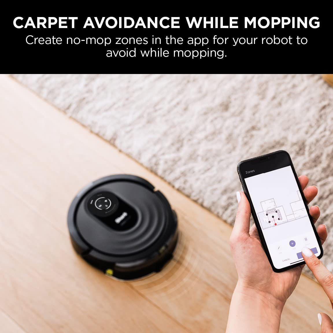 Shark RV2001WD AI Robot VACMOP Pro Wi-Fi Vacuum & Mop with LIDAR Navigation - Black by Shark - Refurbished - Very Good condition - Image 4
