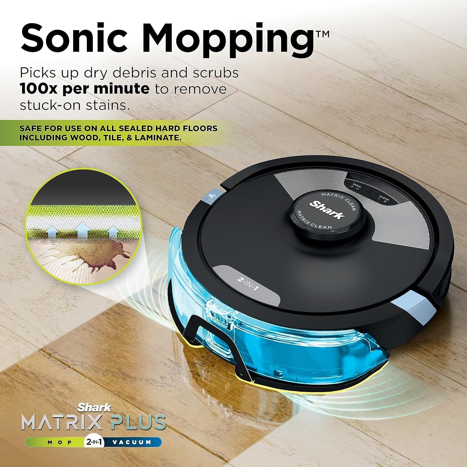 Shark RV2610WA Matrix Plus 2-in-1 Robot Vacuum and Mop with XL HEPA Self-Empty Base - Black by Shark - Refurbished - Very Good condition - Image 4