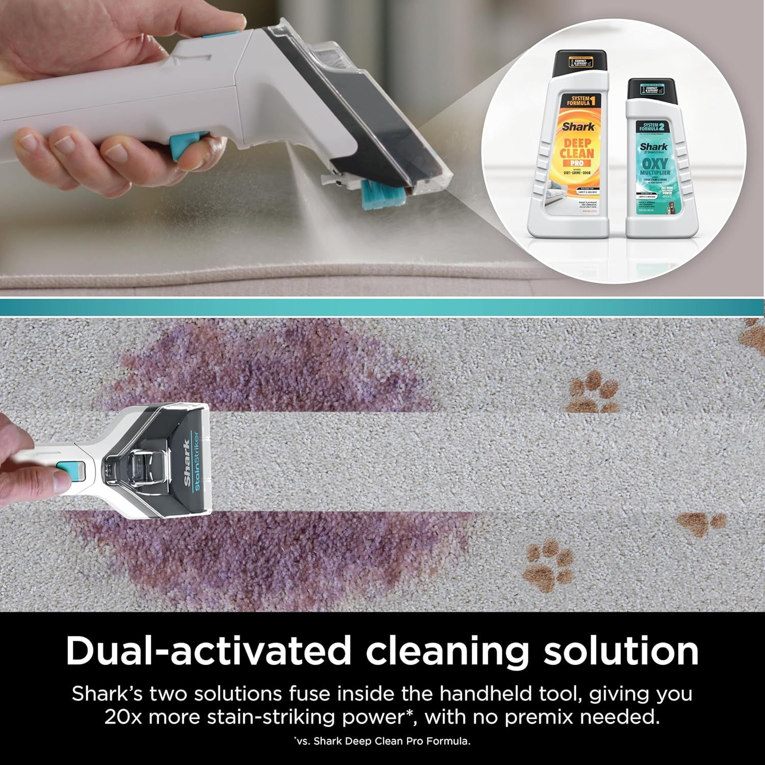 Shark Stainstriker Portable Carpet And Upholstery Cleaner PX201 - White by Shark - Image 2