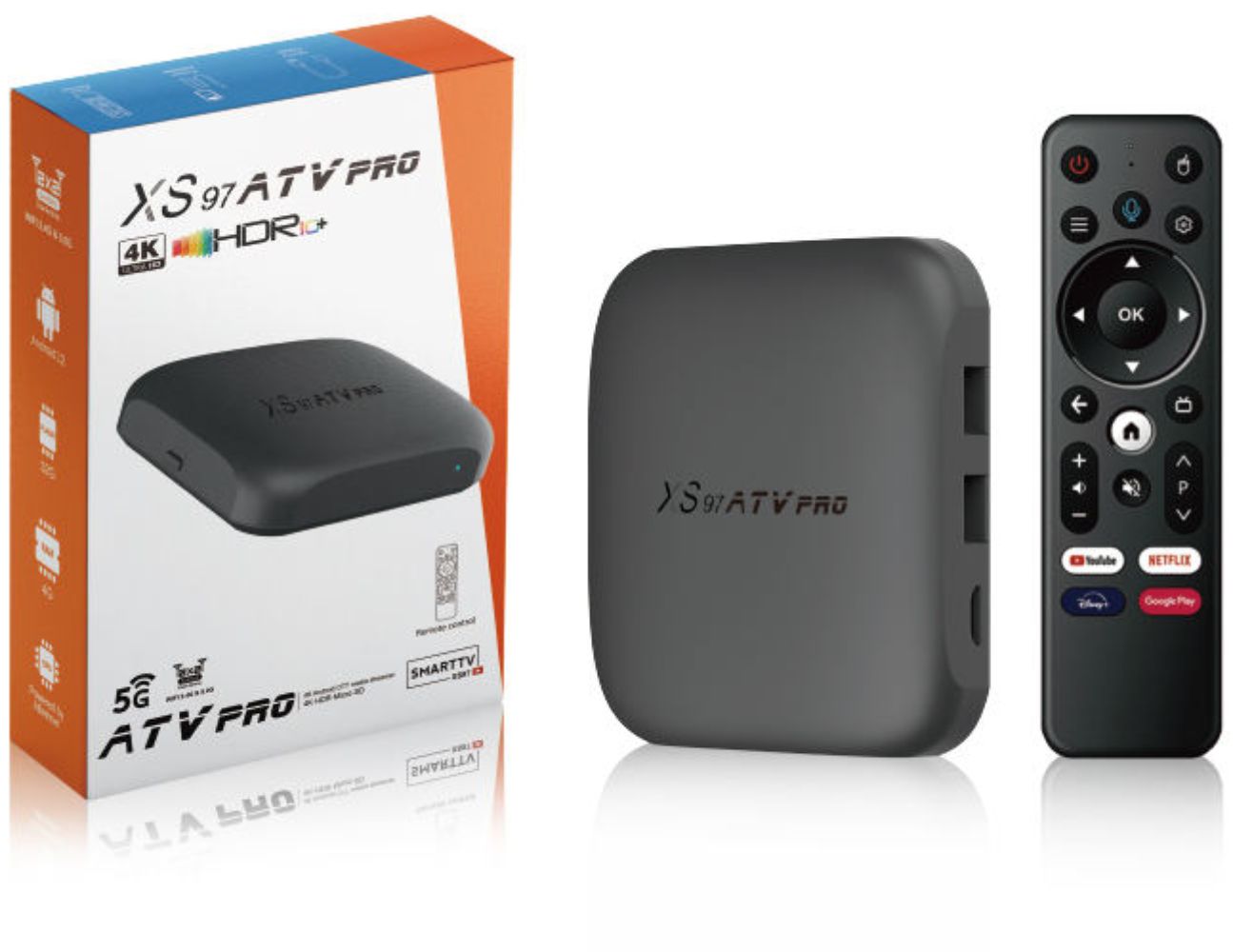 Shenzhen Xangshi Technology XS97 ATV Pro Allwinner H618 4K Android 12 TV Box - 32GB - Black by Shenzhen Xangshi Technology - Image 4