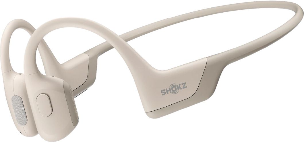 Shokz OpenRun Pro Mini Bone Conduction Sport Headphones - Beige by Shokz - Refurbished - Very Good condition - US$182.48