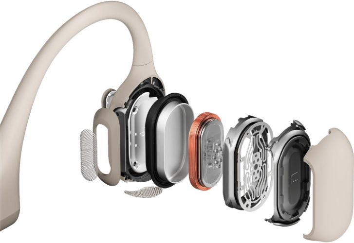 Shokz OpenRun Pro Mini Bone Conduction Sport Headphones - Beige by Shokz - Refurbished - Very Good condition - Image 5
