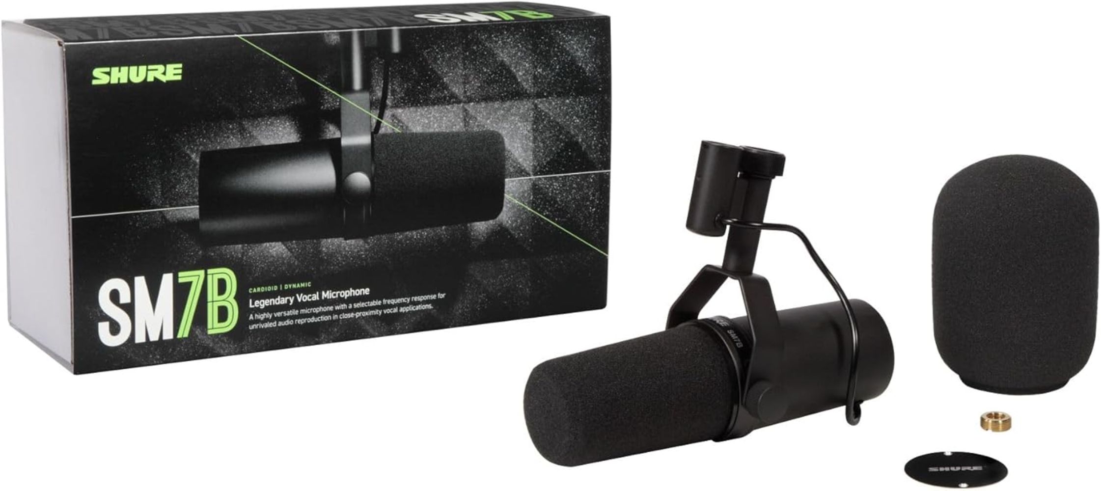 Shure SM7B Vocal Dynamic Microphone - Black by Shure - Refurbished - Like New condition - Image 5