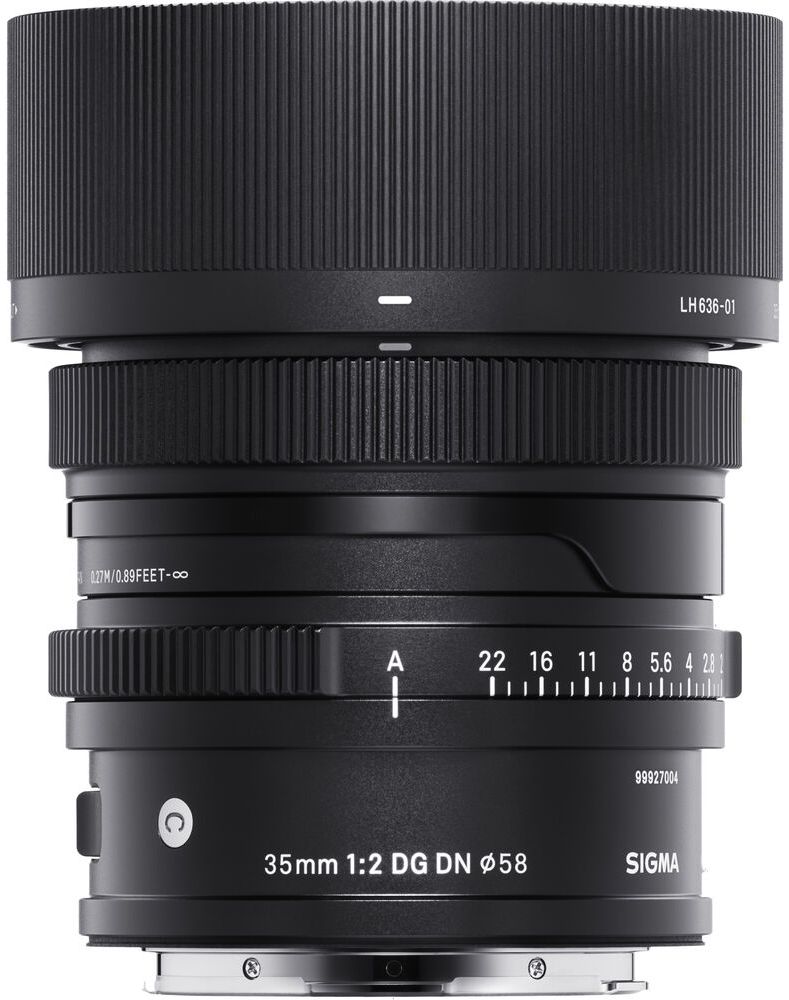 Sigma 35mm F2 DG DN Contemporary Lens for Sony E - Black by Sigma - Refurbished - Like New condition - CA$706.99