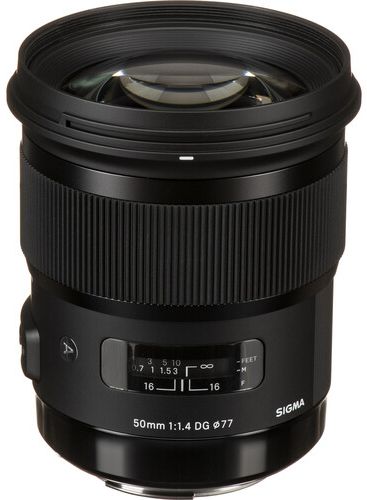 Sigma 50mm F1.4 DG HSM Art Lens for Canon EF - Black by Sigma - Refurbished - Good condition - CA$595.99
