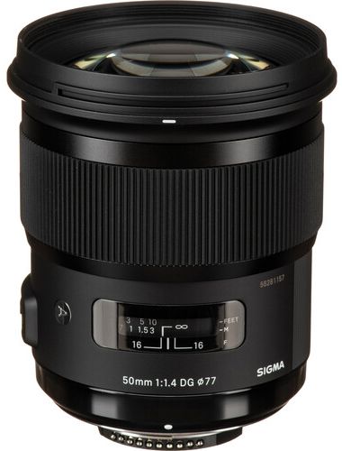 Sigma 50mm F1.4 DG HSM Art Lens for Nikon F - Black by Sigma - Refurbished - Very Good condition - CA$575.99
