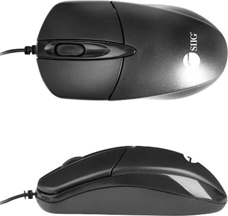 SIIG 3 Buttons USB Optical Mouse - Black by SIIG - Image 2