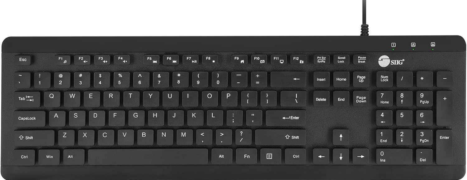 Pim Keyboard Refurbished SIIG Wired USB Multimedia Keyboard (JK-US0U11-S1) | Reebelo ...