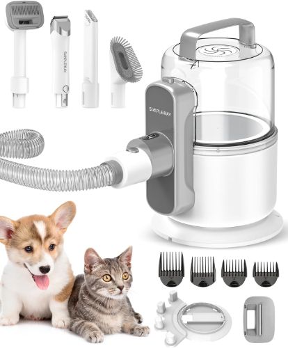 Simpleway 6-in-1 Pet Grooming Vacuum Cleaner - White by Simpleway - Refurbished - Very Good condition - US$74.98