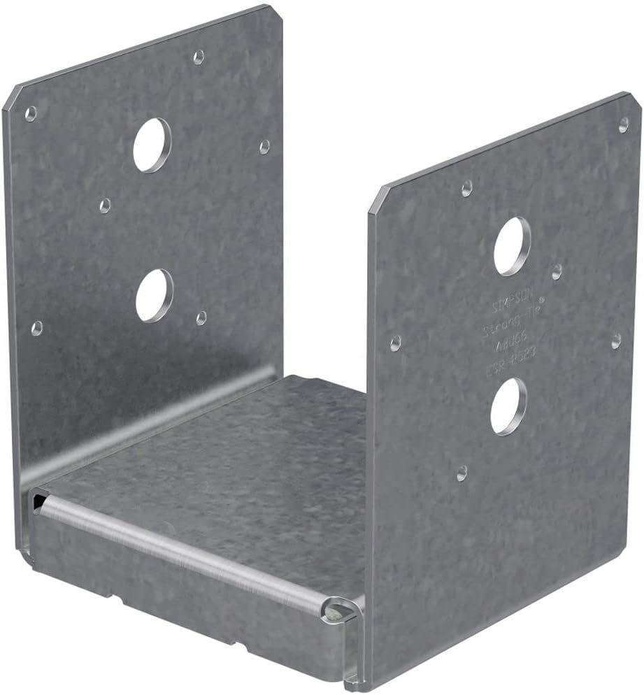 Simpson Strong-Tie ABU66Z ZMAX Galvanized 12-Gauge Adjustable Standoff Post Base for 6x6 (10-Pack) - Grey by Simpson Strong-Tie - Refurbished - Premium condition - US$441.17