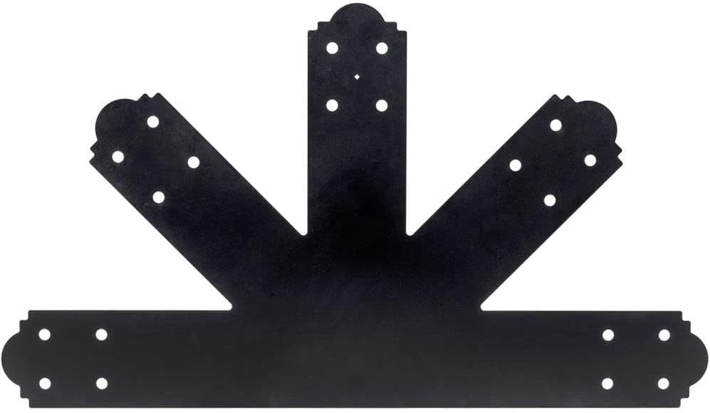 Simpson Strong-Tie APGP1212 Outdoor Accents Mission Collection 12:12 Pitch ZMAX Gable Plate - Black by Simpson Strong-Tie - Refurbished - Like New condition - US$112.11