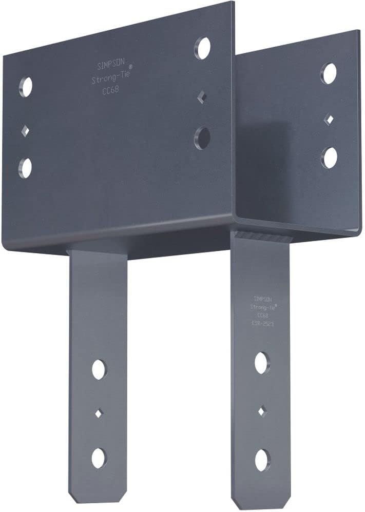 Simpson Strong-Tie CC68 Column Cap for 6x Beam | 8x Post - Grey by Simpson Strong-Tie - Refurbished - Premium condition - US$113.80