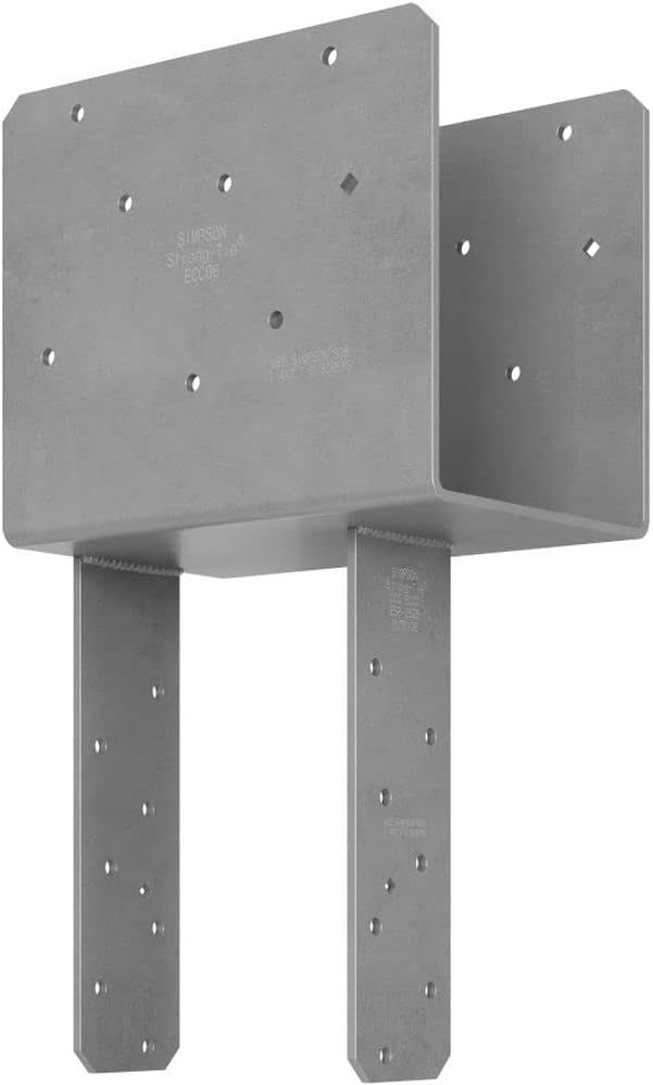 Simpson Strong-Tie ECCQ66SDS2.5 7-Gauge 6x6 End Column Cap with SDS Screws - Grey by Simpson Strong-Tie - Refurbished - Premium condition - US$133.28