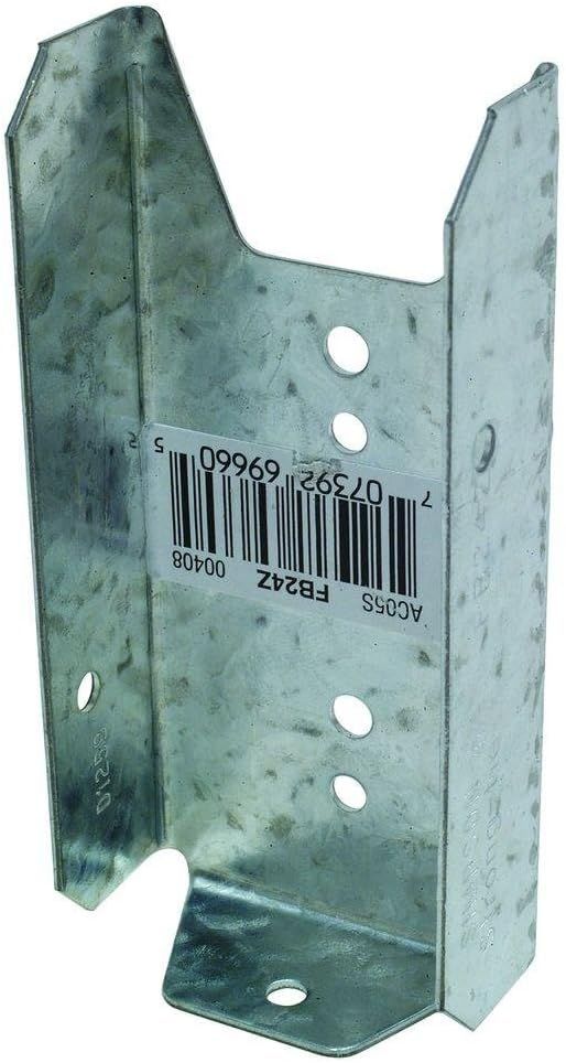 Simpson Strong Tie FBR24Z 2 4-inch Fence Bracket ZMAX (100-Pack) - Grey by Simpson Strong-Tie - Refurbished - Premium condition - US$120.23