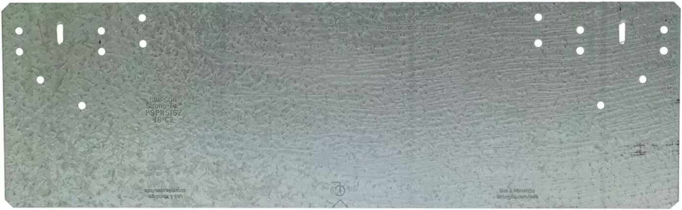 Simpson Strong-Tie PSPN516Z Z-Max Nail Protection Plate - Grey by Simpson Strong-Tie - Refurbished - Premium condition - US$18.70