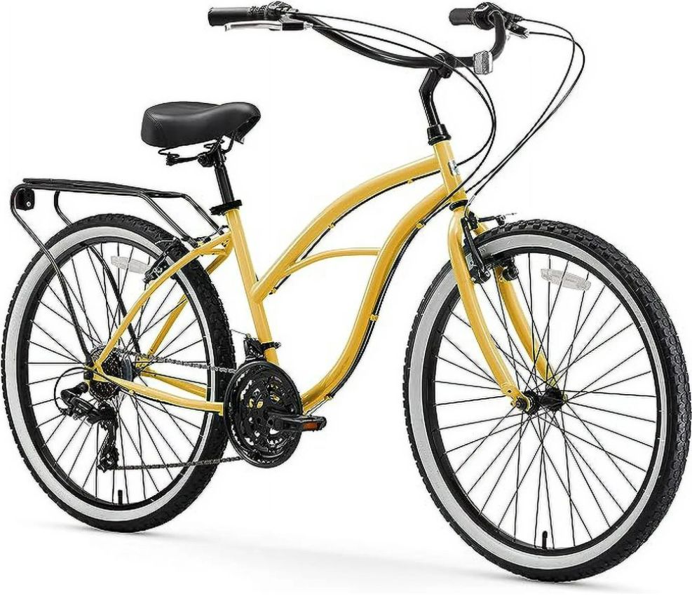 Sixthreezero Around The Block Beach Cruiser Bike 1 Speed 26" - Cream by Sixthreezero - Image 2