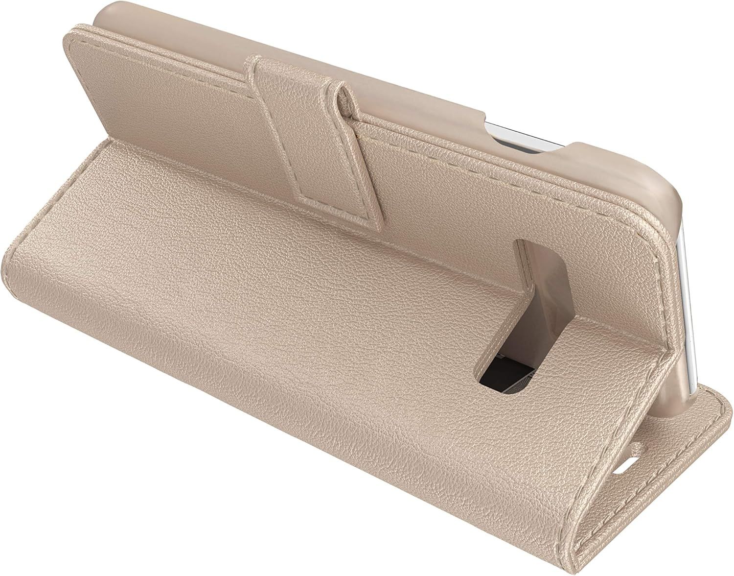 Skech Polo Book Clutch Wallet Cover Detachable Phone Case for Samsung Galaxy S10 - Gold by Skech - Image 4