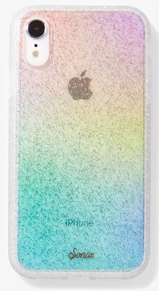 Sonix Clear Coat Hard Phone Case for iPhone XR - Glitter Rainbow by Sonix - Refurbished - Brand New condition - US$20.98