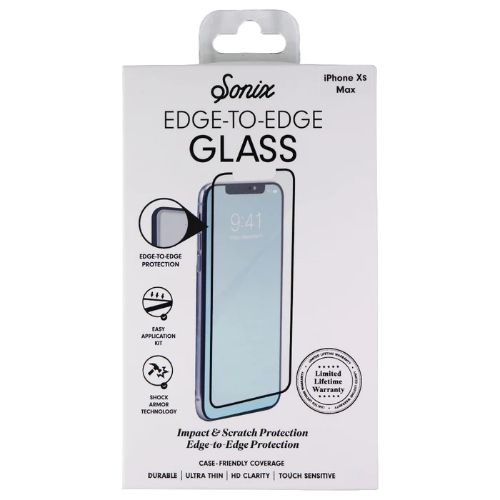 Sonix Edge to Edge Tempered Glass Screen Protector for iPhone XS Max - Clear by Sonix - Refurbished - Brand New condition - US$8.78