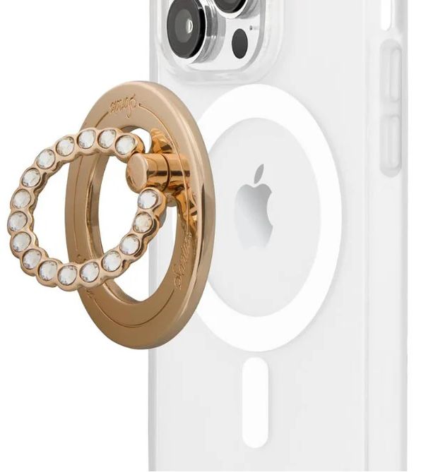 Sonix MagLink Removable Phone Rhinestone Ring - Gold/Clear by Sonix - Refurbished - Good condition - US$11.48