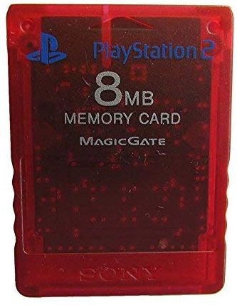 Sony PS2 8MB Memory Card - Red by Sony - Refurbished - Very Good condition - US$20.77