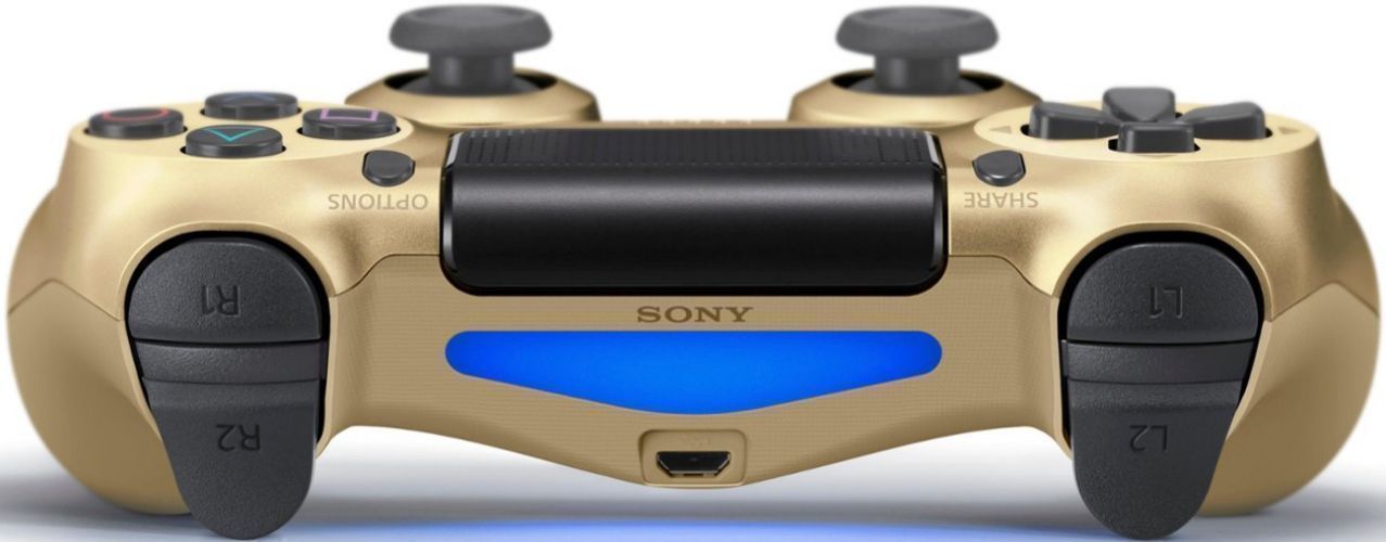 Sony PS4 DualShock 4 Wireless Controller - Gold by Sony - Refurbished - Very Good condition - Image 2