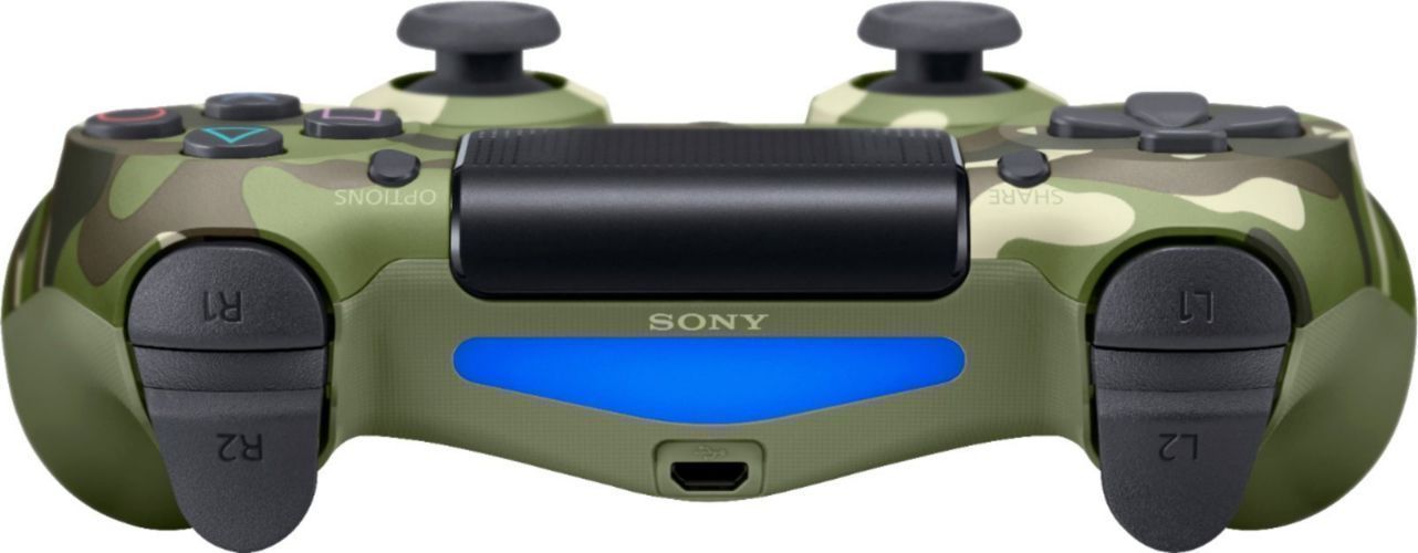 Sony PS4 DualShock 4 Wireless Controller - Green Camouflage by Sony - Refurbished - Very Good condition - Image 2