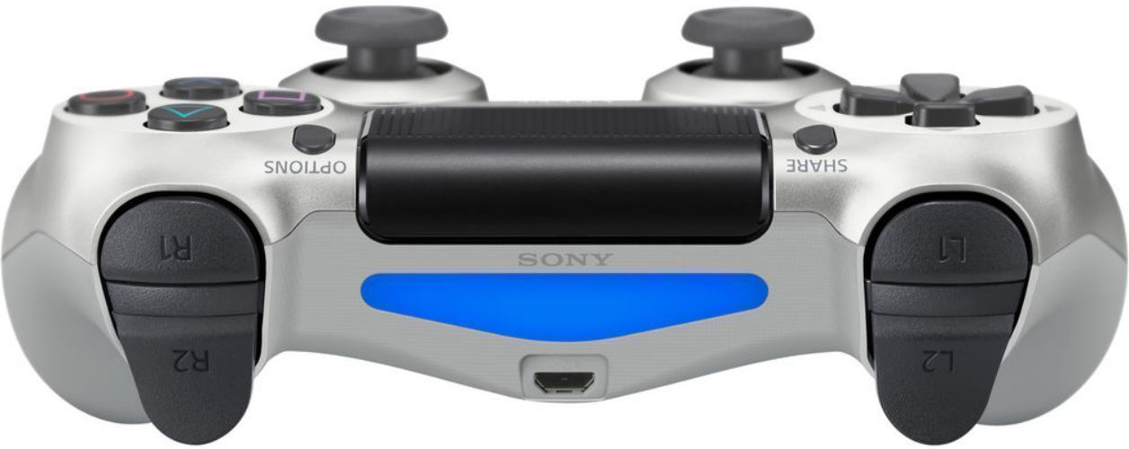 Sony PS4 DualShock 4 Wireless Controller - Silver by Sony - Refurbished - Very Good condition - Image 2