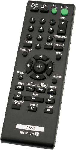 Sony RMT-D197A Remote Control for Sony DVD Player - Black by Sony - Image 3
