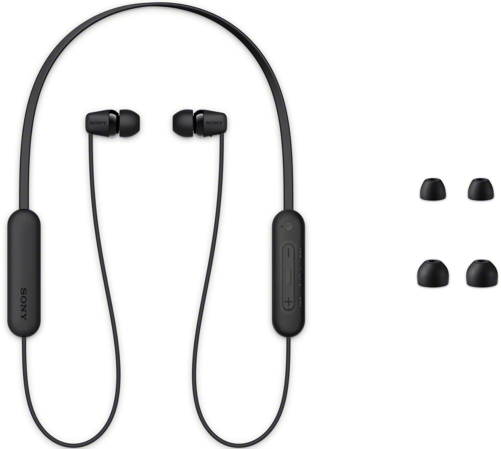 Sony WI-C100 Wireless In-Ear Headphones - Black by Sony - Refurbished - Like New condition - Image 4