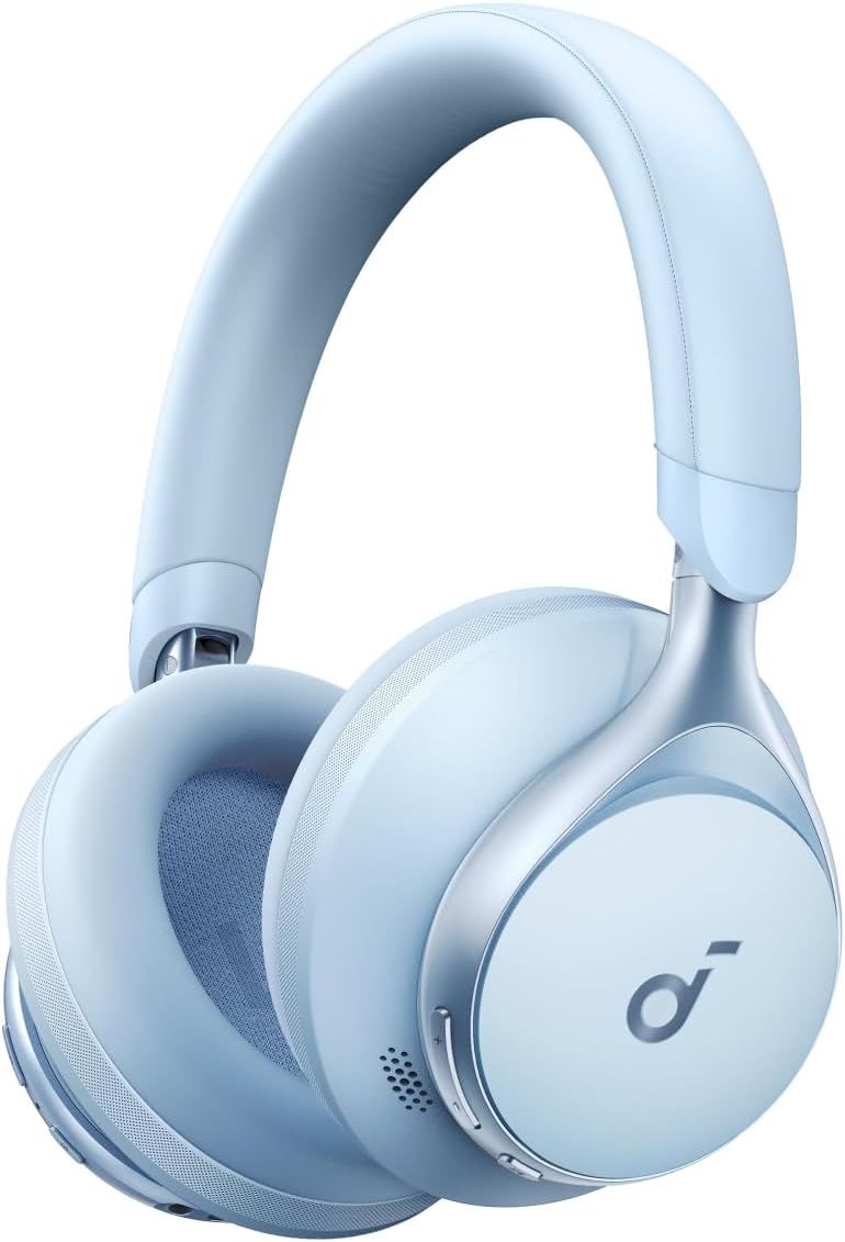 Soundcore by Anker Space One Wireless Noise Cancelling Headphones - Sky Blue by Anker - Refurbished - Like New condition - US$144.99