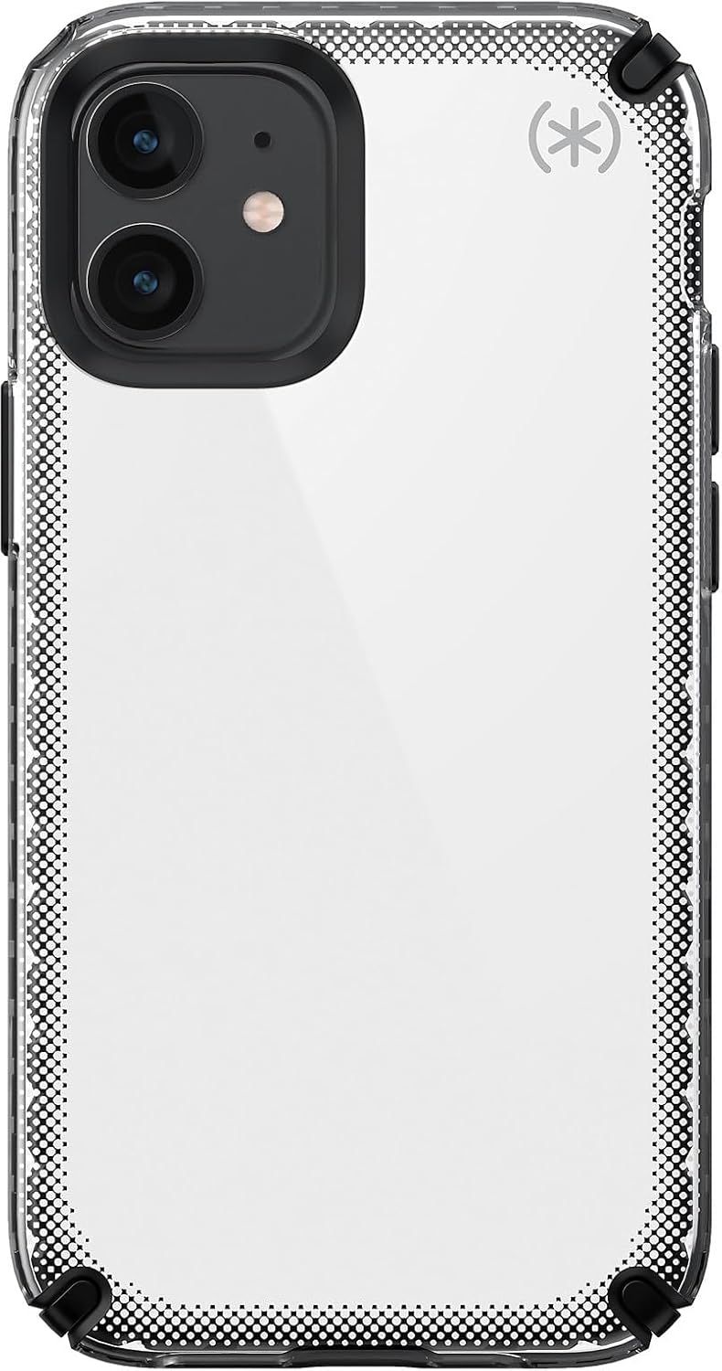 Speck Presidio2 Armor Cloud Phone Case for iPhone 12 Mini - Clear/Black/White by Speck - Refurbished - Brand New condition - US$11.38