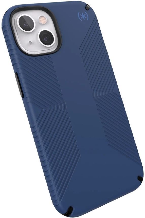 Speck Presidio2 Grip MagSafe Phone Case for iPhone 14 - Coastal Blue/Black/White by Speck - Refurbished - Brand New condition - US$39.49