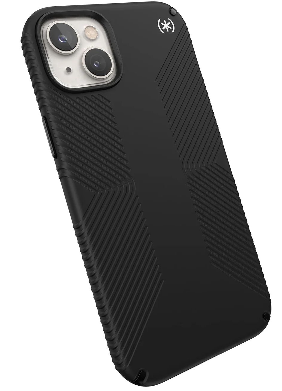 Speck Presidio2 Grip MagSafe Phone Case for iPhone 14 Plus - Black/Black/White by Speck - Image 2
