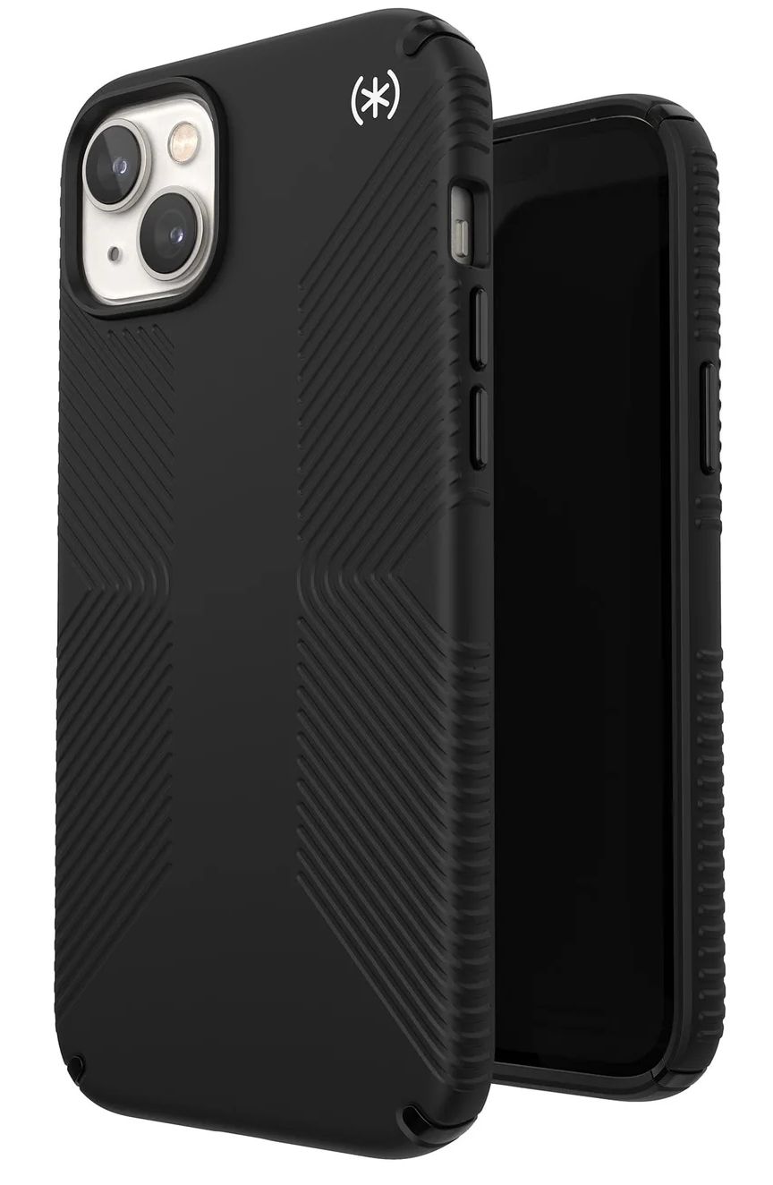 Speck Presidio2 Grip MagSafe Phone Case for iPhone 14 Plus - Black/Black/White by Speck - Image 3