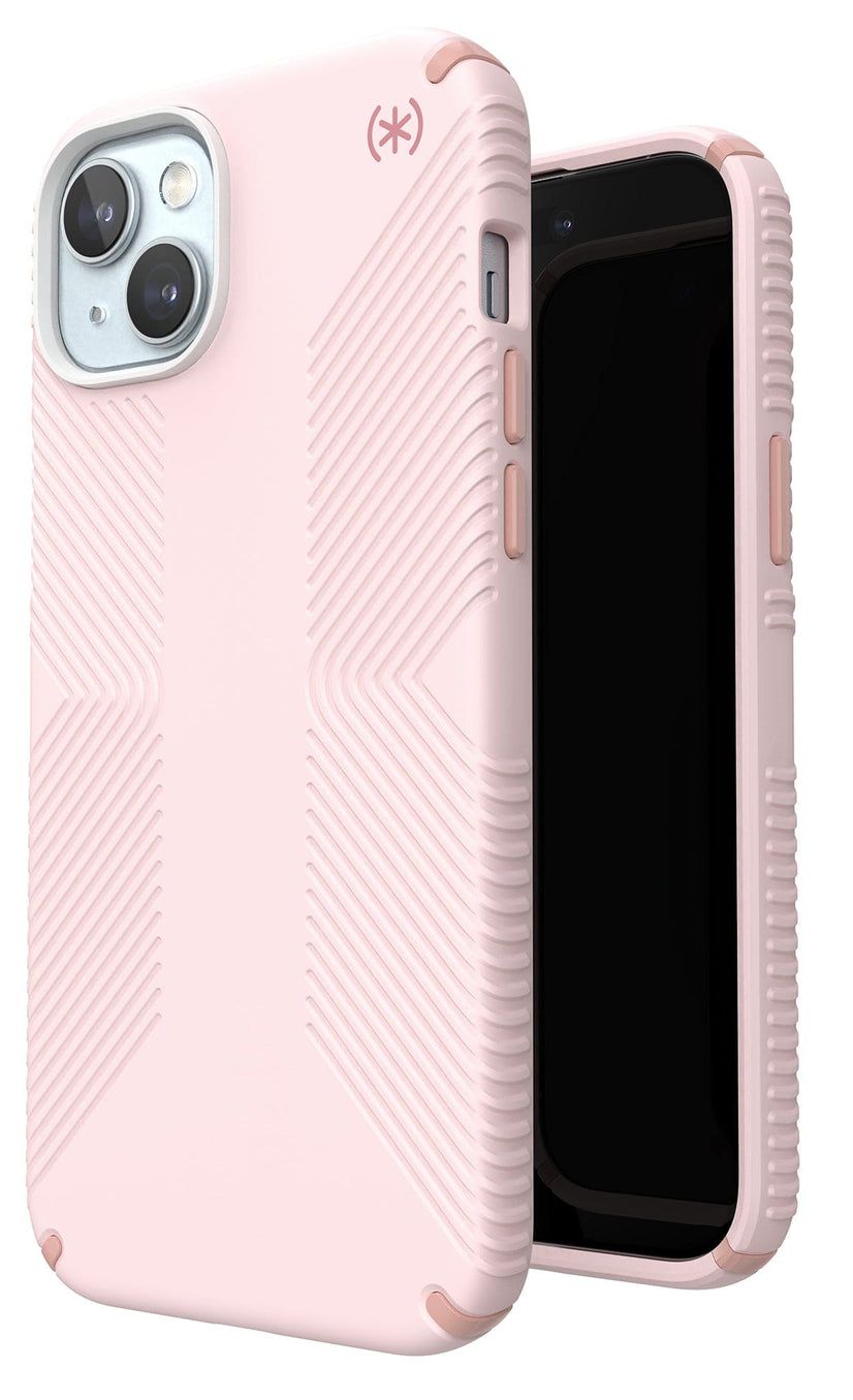 Speck Presidio2 Grip MagSafe Phone Case for iPhone 15 Plus - Nimbus Pink/Dahlia Pink by Speck - Refurbished - Brand New condition - US$50.98