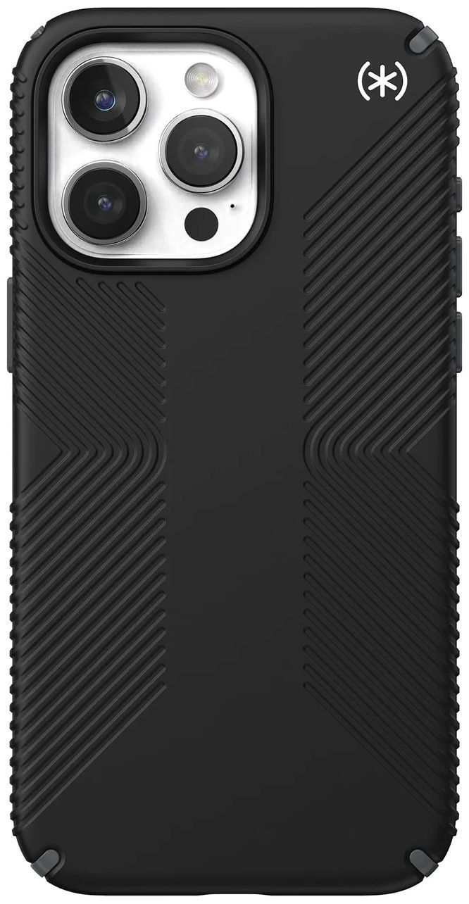 Speck Presidio2 Grip MagSafe Phone Case for iPhone 15 Pro Max - Black/Slate Grey by Speck - Refurbished - Brand New condition - US$56.49