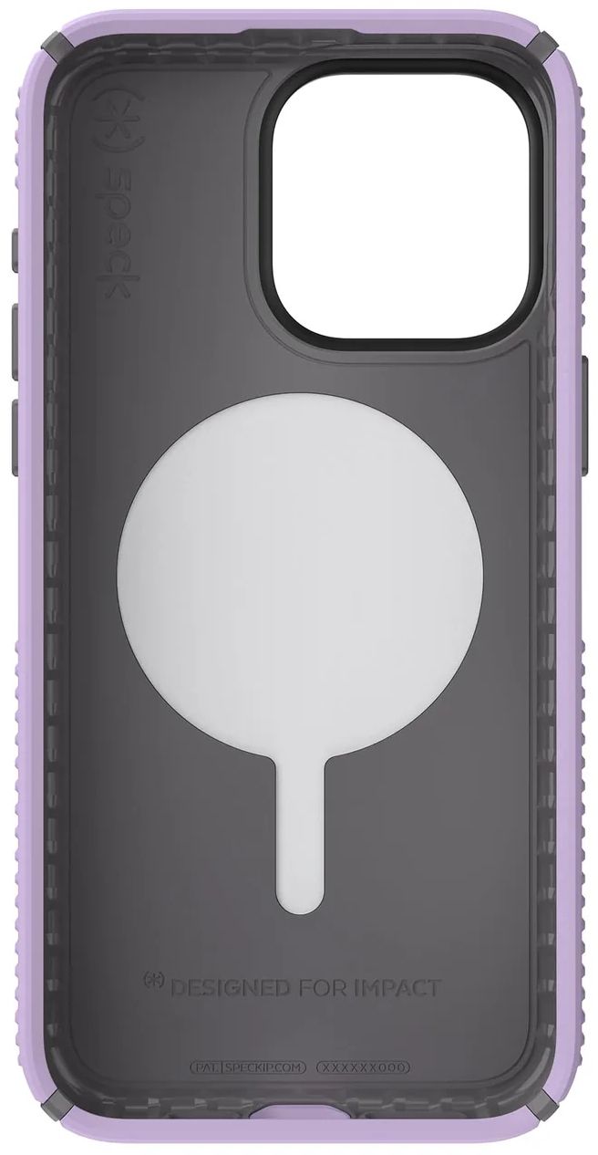 Speck Presidio2 Grip MagSafe Phone Case for iPhone 15 Pro Max - Spring Purple/Cloudy Grey/White by Speck - Refurbished - Brand New condition - Image 4