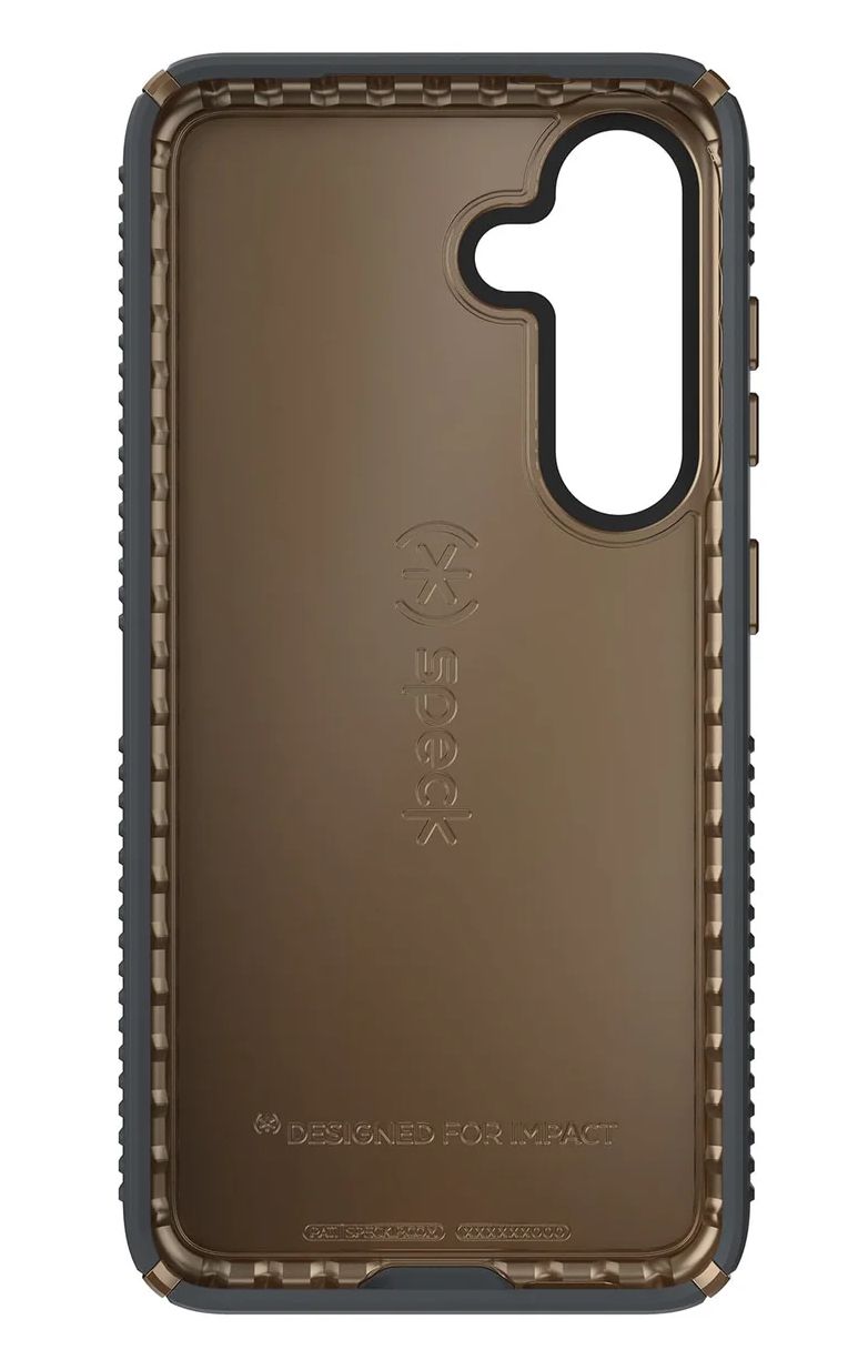 Speck Presidio2 Grip Series Phone Case for Samsung Galaxy S24 - Charcoal Grey/Cool Bronze by Speck - Image 4