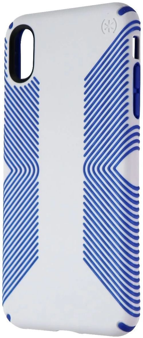 Speck Presidio Grip Phone Case for iPhone XS Max - Microchip Grey/Ballpoint Blue by Speck - Refurbished - Brand New condition - US$13.93