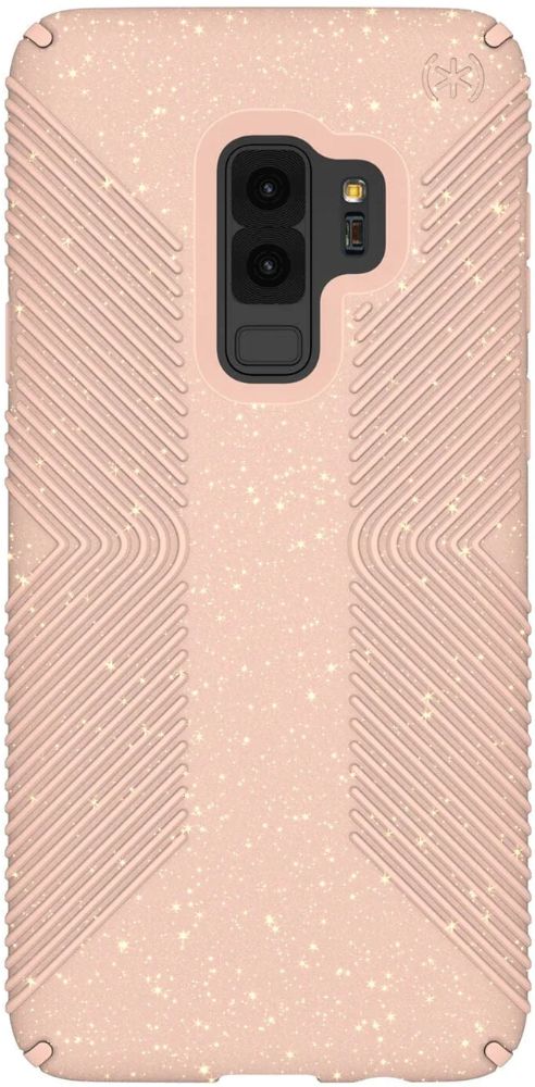 Speck Presidio Grip+ Glitter Hard Phone Case for Samsung Galaxy S9+ - Bella Pink/Glitter/Peach by Speck - Refurbished - Brand New condition - Image 2