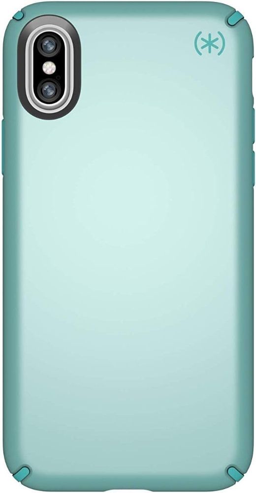 Speck Presidio Metallic Phone Case for Apple iPhone X - Peppermint Green Metallic/Jewel Teal by Speck - Refurbished - Brand New condition - US$8.78