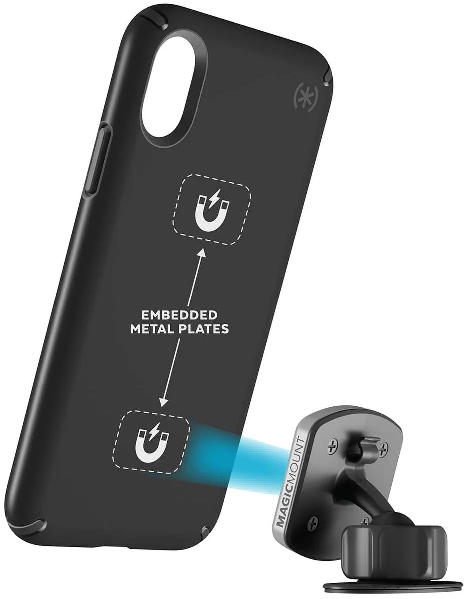 Speck Presidio Mount Phone Case + MagicMount Pro Dash for iPhone X - Black by Speck - Refurbished - Brand New condition - Image 3