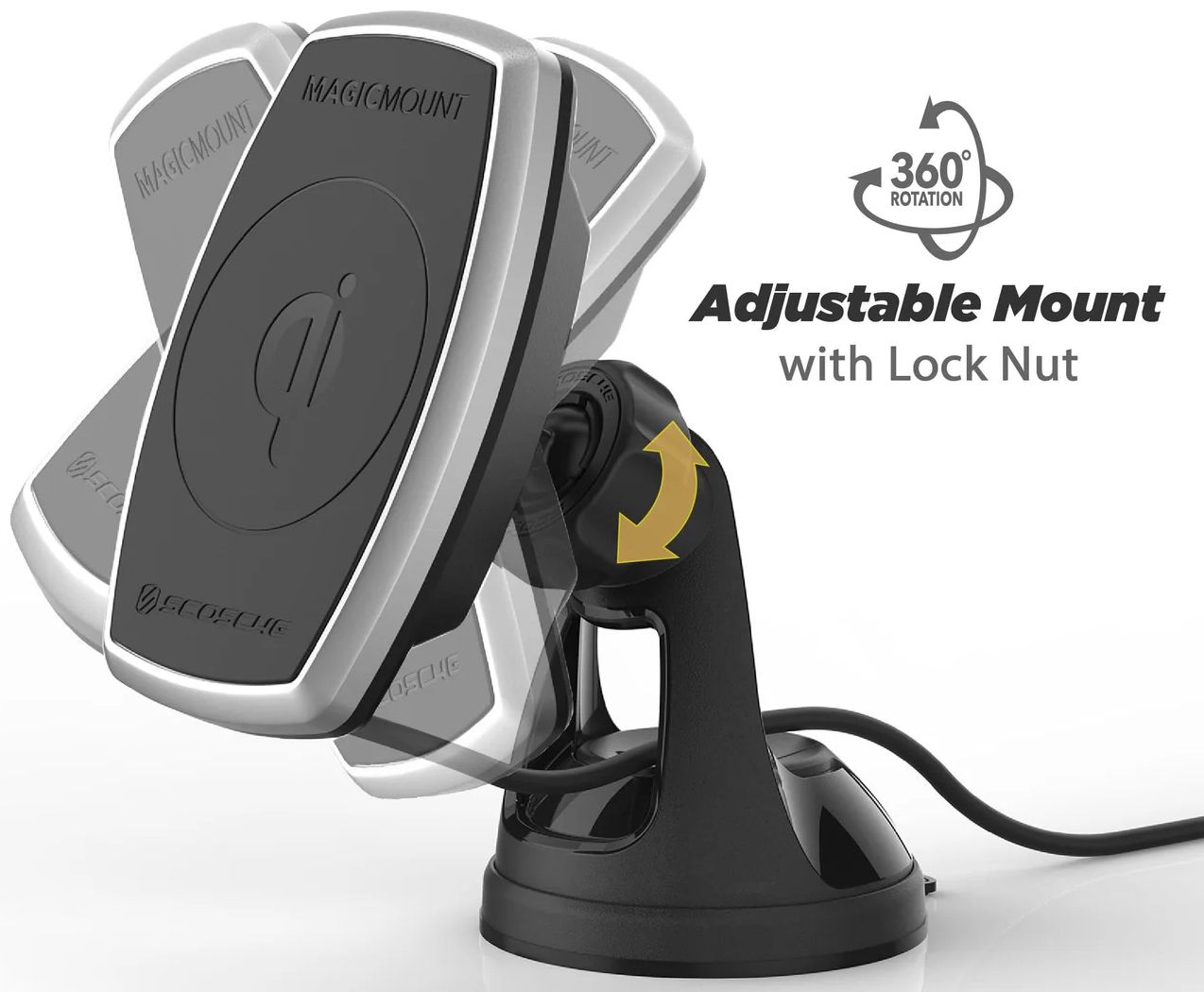 Speck Presidio Mount Phone Case with Scosche MagicMount Pro Charge for iPhone X - Black by Speck - Image 4
