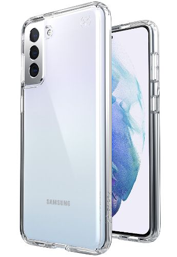 Speck Presidio Perfect-Clear Phone Case for Galaxy S21+ - Clear by Speck - Refurbished - Good condition - US$70.49