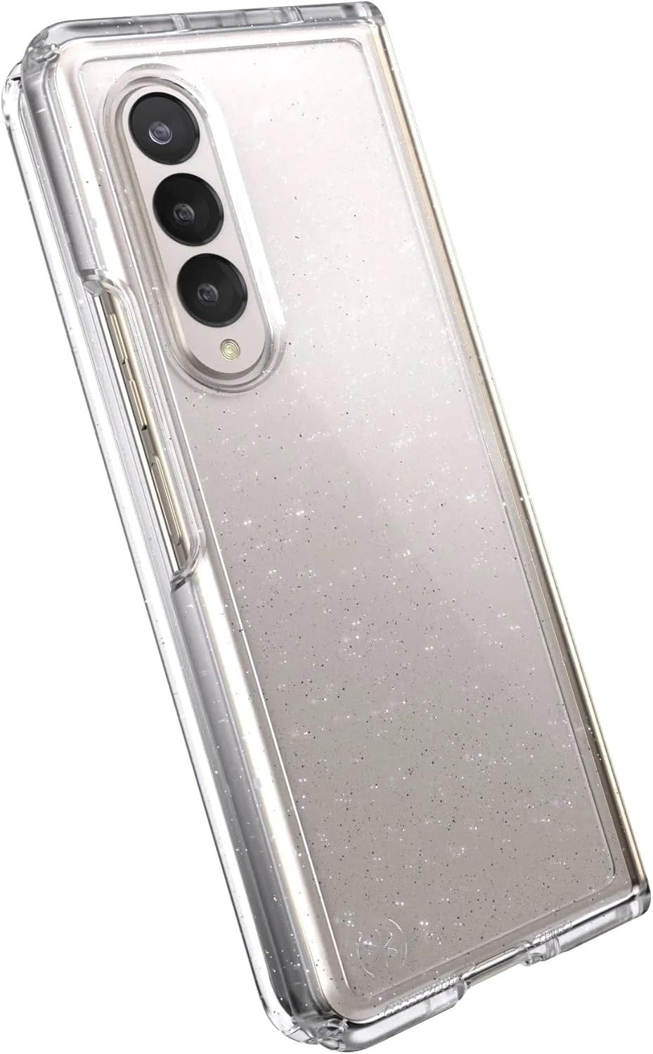 Speck Presidio Perfect-Clear Fold Glitter Phone Case for Samsung Galaxy Z Fold4 - Platinum Glitter by Speck - Image 2