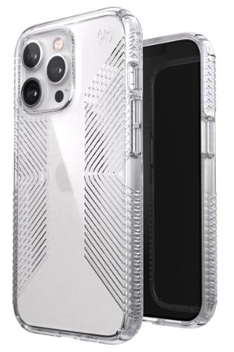 Speck Presidio Perfect Clear Grip Phone Case for iPhone 13 Pro - Clear by Speck - Refurbished - Very Good condition - US$20.98