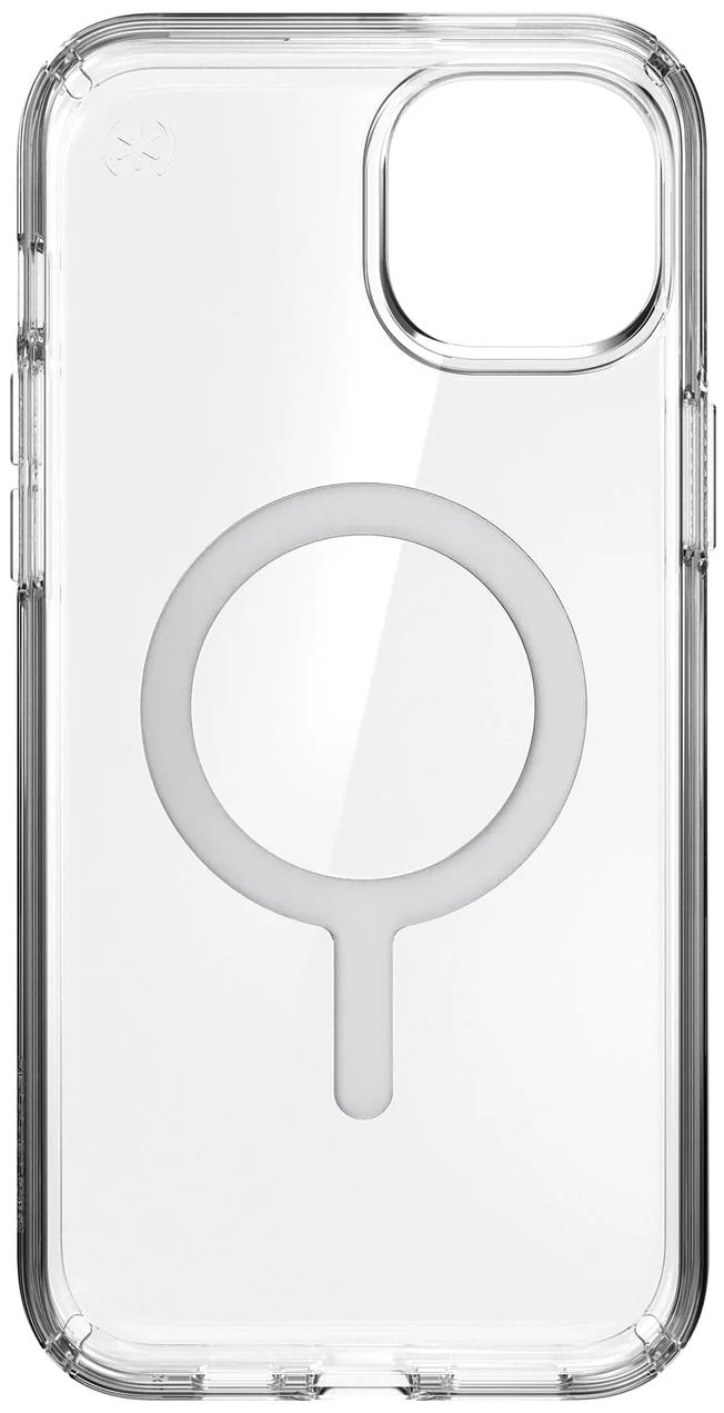 Speck Presidio Perfect-Clear MagSafe Phone Case for iPhone 15 Plus - Clear/Chrome by Speck - Refurbished - Good condition - Image 3